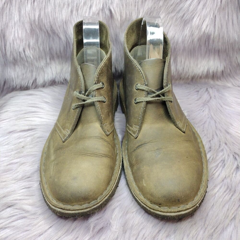 Clarks Original Desert Boot Distressed Leather Chukka Ankle Womens Size 8 Brown